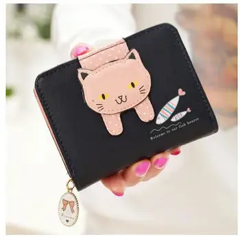 Women Cute Cat Wallet Small Zipper Girl Wallet Brand Designed Pu Leather Women Coin Purse Female Card Holder Wallet Billetera
Women Cute Cat Wallet Small Zipper Girl Wallet Brand Designed Pu Leather Women Coin Purse Female Card Holder Wallet Billetera