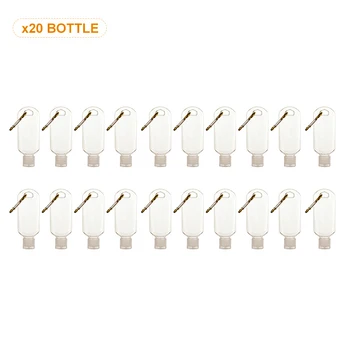 20pcs Plastic Empty Bottle With Key Ring Clear Travel Keychain Bottles Leakproof Lotion Makeup Containers Refillable Bottle 50ml 
20pcs Plastic Empty Bottle With Key Ring Clear Travel Keychain Bottles Leakproof Lotion Makeup Containers Refillable Bottle 50ml