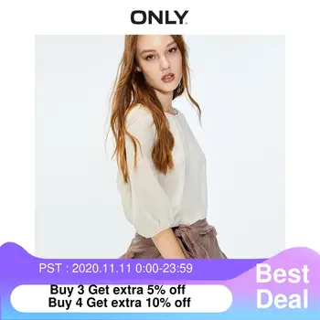 ONLY summer new style fairy solid color retro three-quarter sleeve chiffon shirt loose wild female | 119358511
ONLY summer new style fairy solid color retro three-quarter sleeve chiffon shirt loose wild female | 119358511