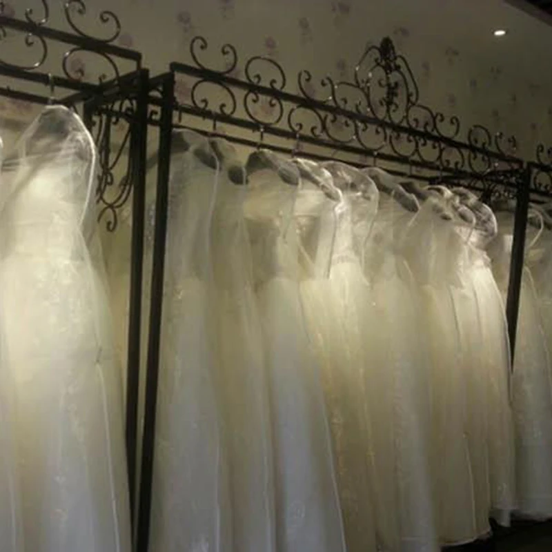 Bridal Gown Wedding Dress Storage Bag Breathable Clear Garment Dust Proof Cover solid white bag
Bridal Gown Wedding Dress Storage Bag Breathable Clear Garment Dust Proof Cover solid white bag