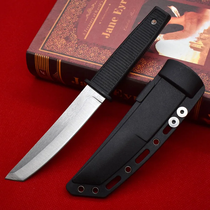 Fixed Blade Knife Cold Steel Straight with ABS Handle Sheath Hunting Army Tactical Knives Survival | Инструменты