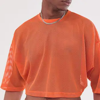 Fashion Men Mesh T Shirt Transparent 2020 O Neck Chic Solid Short Sleeve Crop Tops Casual Mens T-shirts Streetwear INCERUN S-5XL
Fashion Men Mesh T Shirt Transparent 2020 O Neck Chic Solid Short Sleeve Crop Tops Casual Mens T-shirts Streetwear INCERUN S-5XL