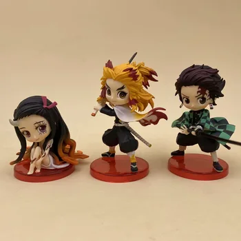 8cm 3pcs/set Agatsuma Zenitsu Kamado PVC Action Figures Nezuko Tanjirou Demon Slayer Kimetsu no Yaiba Anime figures For gifts 
8cm 3pcs/set Agatsuma Zenitsu Kamado PVC Action Figures Nezuko Tanjirou Demon Slayer Kimetsu no Yaiba Anime figures For gifts