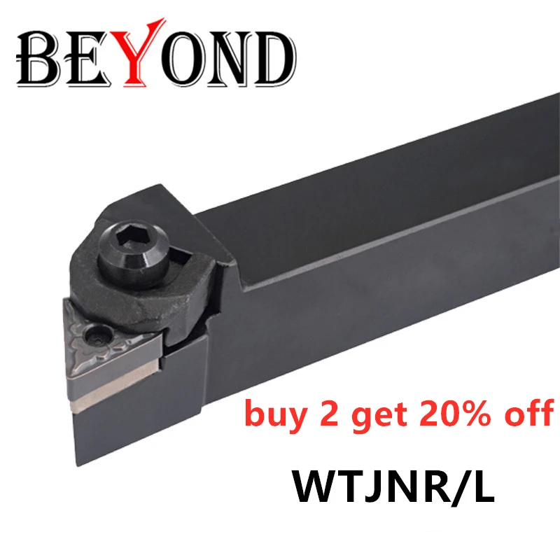 BEYOND WTJNR WTJNR2020K16 WTJNR2525M16 cnc Turning external Tool holder lathe cutter WTJNR1616H16 for carbide inserts TNMG160404
BEYOND WTJNR WTJNR2020K16 WTJNR2525M16 cnc Turning external Tool holder lathe cutter WTJNR1616H16 for carbide inserts TNMG160404