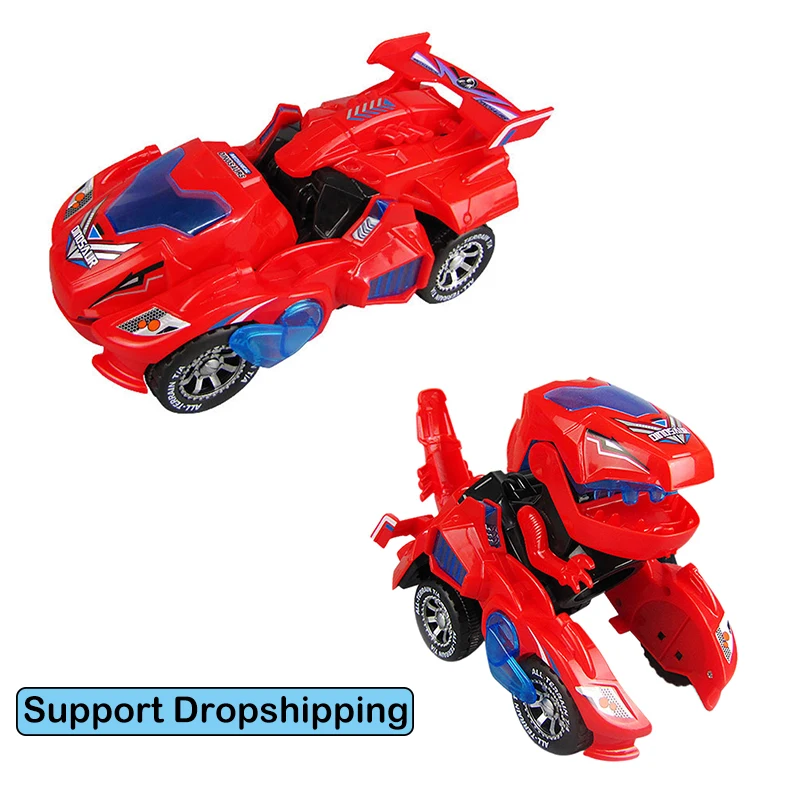 New Dinosaur Transformed Electric Toy Car General Wheeled Robot Refitting Car Christmas Children's Gift LED Lamp Music Car
New Dinosaur Transformed Electric Toy Car General Wheeled Robot Refitting Car Christmas Children's Gift LED Lamp Music Car