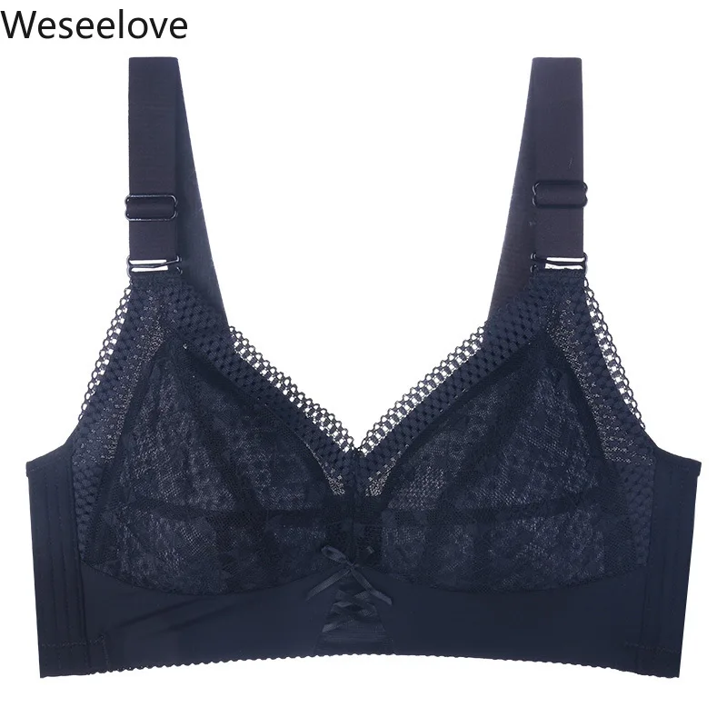 Weseelove Plus Size Push Up Bra Sexy Lace Bras Large Size Brassiere Bow Underwire Bralette for Women Underwear Lingerie B13-4
Weseelove Plus Size Push Up Bra Sexy Lace Bras Large Size Brassiere Bow Underwire Bralette for Women Underwear Lingerie B13-4