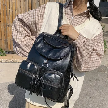 HOCODO Fashion Backpack Quality PU Leather Women Backpack Female Large Capacity Leisure Travel Backpack School Bags For Teenage
HOCODO Fashion Backpack Quality PU Leather Women Backpack Female Large Capacity Leisure Travel Backpack School Bags For Teenage