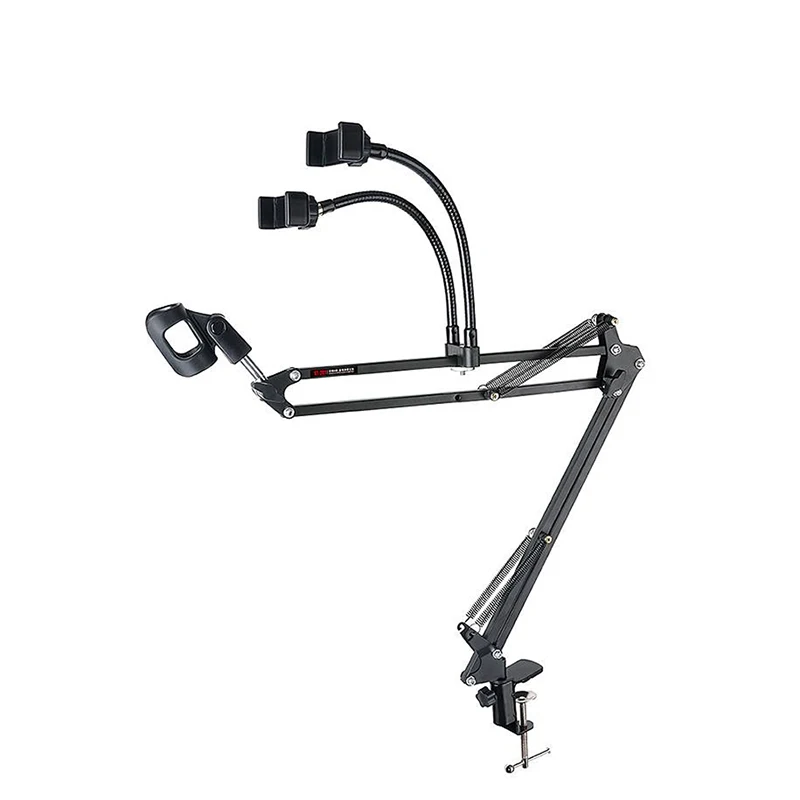 TAKSTAR Microphone Stand Kit with Mic Phone Clip Adjustable Boom Scissor Arm Holder for Broadcasting Singing Recordings ST-201
TAKSTAR Microphone Stand Kit with Mic Phone Clip Adjustable Boom Scissor Arm Holder for Broadcasting Singing Recordings ST-201