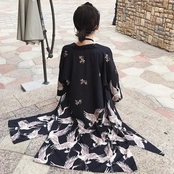 2019 women cardigan haori traditional kimonos Japanese Crane printing kimono yukata kimono cardigan fashion blouse
2019 women cardigan haori traditional kimonos Japanese Crane printing kimono yukata kimono cardigan fashion blouse