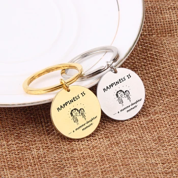 Engraved Happiness Is A Mom-Daughter Moment Charming Jewelry Gift To Mom Daughter 1 pcs Men Women Cute Key Pendant Birthday 
Engraved Happiness Is A Mom-Daughter Moment Charming Jewelry Gift To Mom Daughter 1 pcs Men Women Cute Key Pendant Birthday