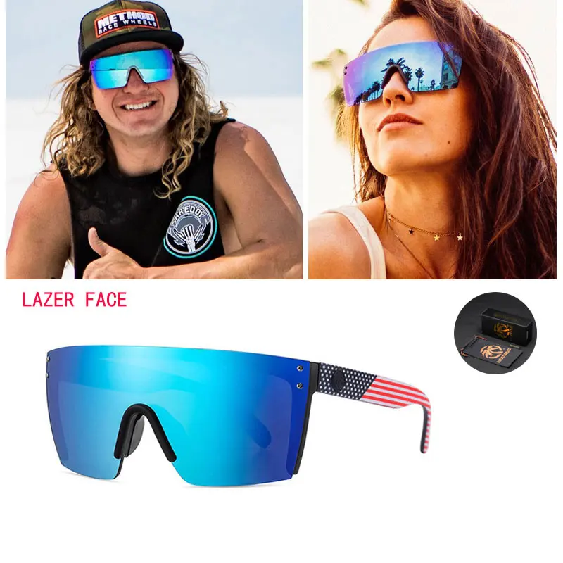 

2021 new LAZER FACE goggles Heat Wave brand sunglasses square one-piece lens men and women fashion unique sunglasses UV400