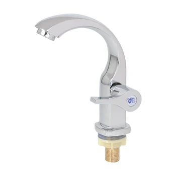 Kitchen 1/2" Connect Basin Faucet Deck Mounted Single Cold Water Tap Chrome Plated
Kitchen 1/2" Connect Basin Faucet Deck Mounted Single Cold Water Tap Chrome Plated