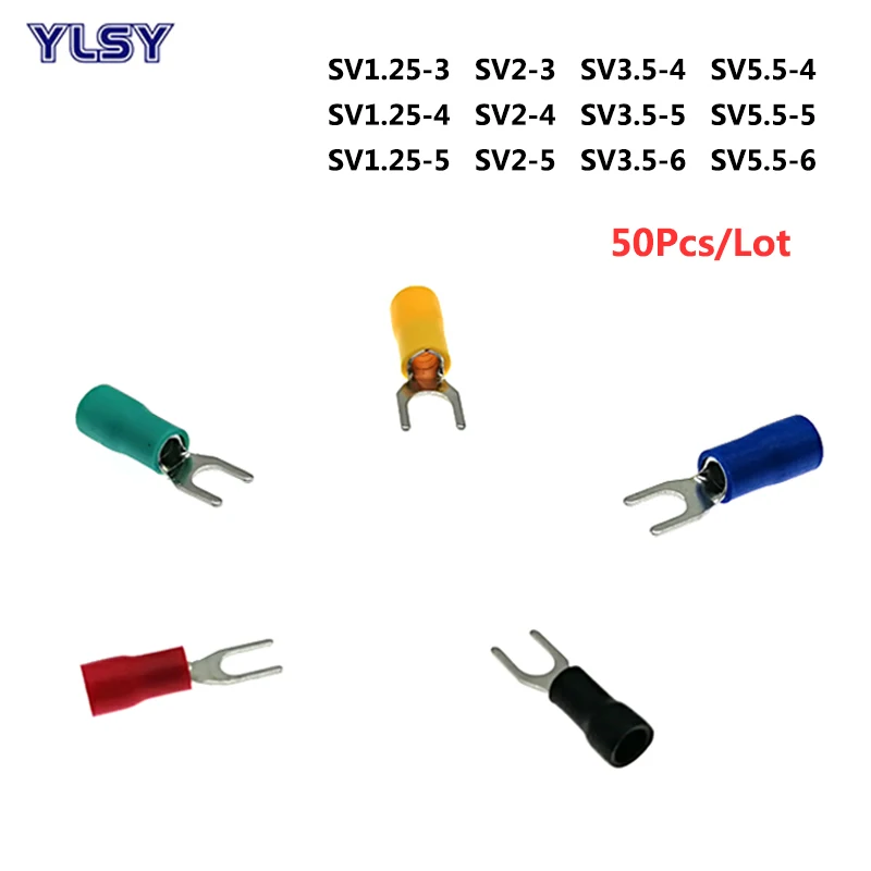 1000Pcs Spade Insulated Crimp Terminals Electrical Wire Cable Furcate Terminal Connector SV1.25-3 2-5 Lug Ferrule 22-14AWG
1000Pcs Spade Insulated Crimp Terminals Electrical Wire Cable Furcate Terminal Connector SV1.25-3 2-5 Lug Ferrule 22-14AWG