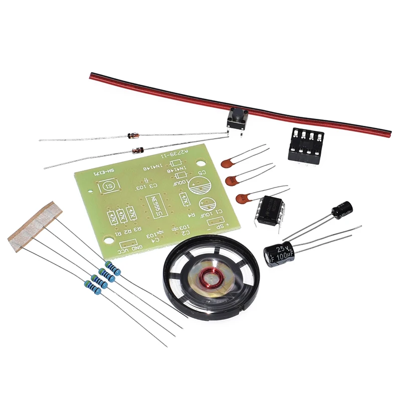 NE555 Doorbell Suite Electronic Production DIY Kit Ding dong doorbell PCB welding laboratory | Электронные компоненты и