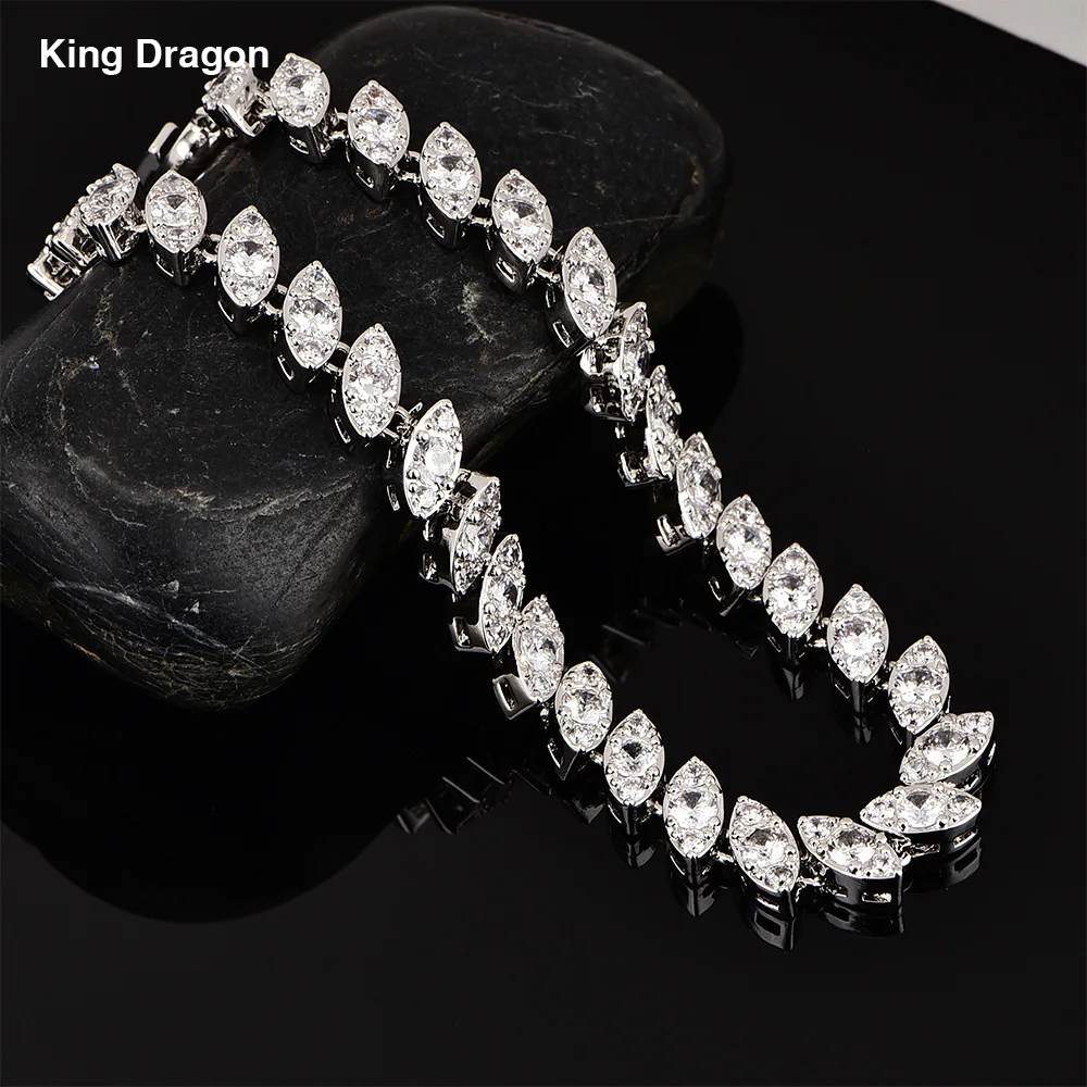 New Trendy Cubic Zircon Bracelet White Gold Color CZ Female Wedding Bride Bracelets Bangles for Women ZB-034
New Trendy Cubic Zircon Bracelet White Gold Color CZ Female Wedding Bride Bracelets Bangles for Women ZB-034