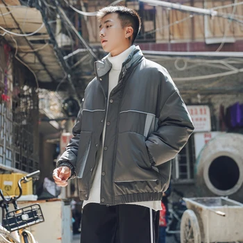 Men's cotton clothing 2019 autumn and winter new warm solid color cotton clothing hip hop youth fashion trend men's clothing 
Men's cotton clothing 2019 autumn and winter new warm solid color cotton clothing hip hop youth fashion trend men's clothing