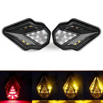 2PCS Motorcycle Turn Signals Red Yellow LED Light Flowing Flashing Indicator Sequential Stop Signal Running Lamp Universal
2PCS Motorcycle Turn Signals Red Yellow LED Light Flowing Flashing Indicator Sequential Stop Signal Running Lamp Universal