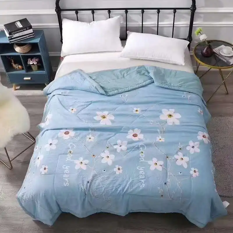 Summer Washed Cotton Air-conditioning Quilt Soft Breathable Blanket Printed Comforter Bed Cover For Adults Kids
Summer Washed Cotton Air-conditioning Quilt Soft Breathable Blanket Printed Comforter Bed Cover For Adults Kids
