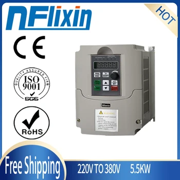 Variable Frequency Drive, 220VAC Single-phase Variable Frequency Drive VFD Speed Controller for 380V 3-phase 7.5kW AC Motor
Variable Frequency Drive, 220VAC Single-phase Variable Frequency Drive VFD Speed Controller for 380V 3-phase 7.5kW AC Motor