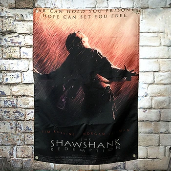 

The Shawshank Redemption Hollywood Movie Tapestry Wall Hanging Flag Banner Wall Cloth Tapestries Tapestry Macrame Wall Carpet