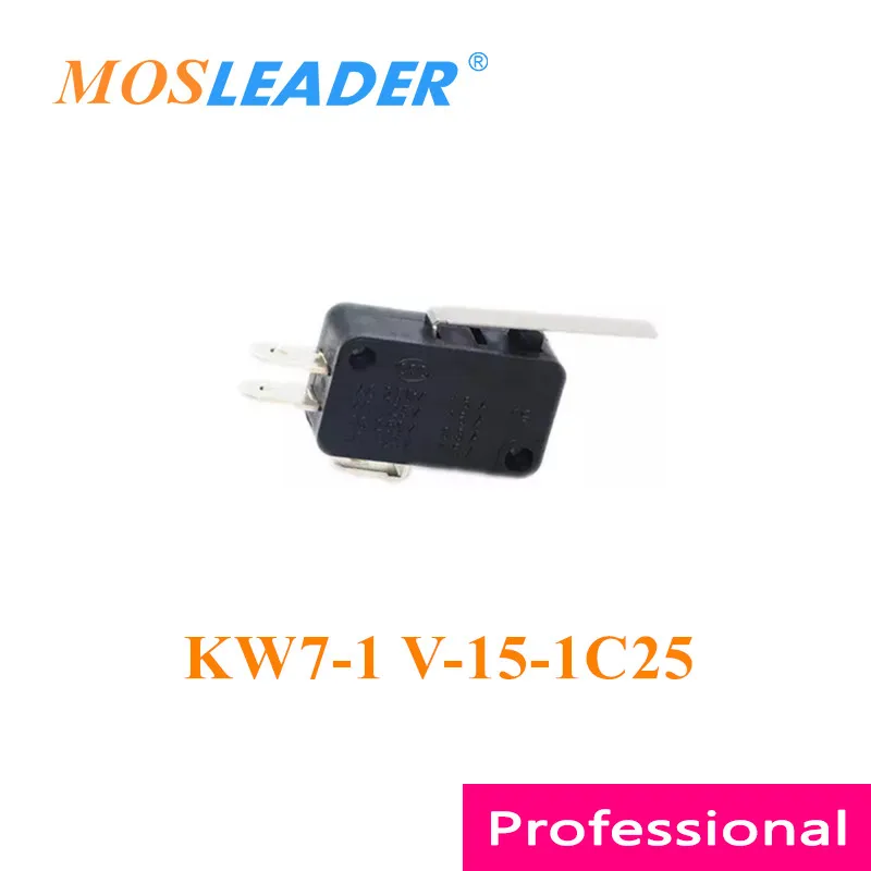 Mosleader KW7-1 V-15-1C25 100pcs Microswitch 16A Large Handle Micro switch with handle Made in China
Mosleader KW7-1 V-15-1C25 100pcs Microswitch 16A Large Handle Micro switch with handle Made in China