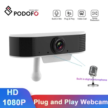 Podofo Webcam 1080P HD Webcam usb Plug Web Camerawith MIC Microphone webcam cover for laptops PC Computer For Win 7 8 10 Linux 
Podofo Webcam 1080P HD Webcam usb Plug Web Camerawith MIC Microphone webcam cover for laptops PC Computer For Win 7 8 10 Linux