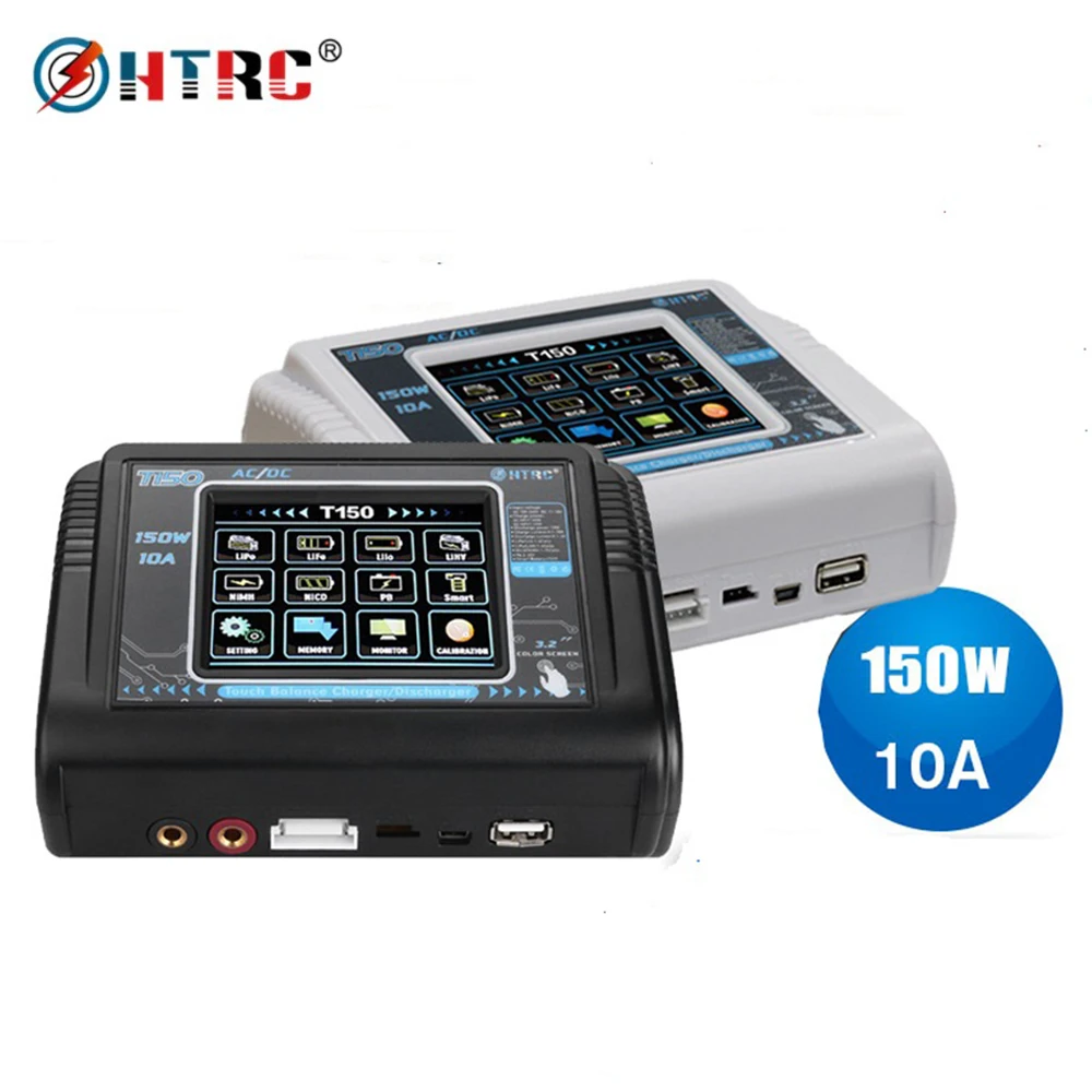 Original HTRC T150 LiFe Lilon NiCd NiMh Pb Lipo Charger AC DC 150W Balance Discharger for RC Drone Model Car Toy Charger
Original HTRC T150 LiFe Lilon NiCd NiMh Pb Lipo Charger AC DC 150W Balance Discharger for RC Drone Model Car Toy Charger
