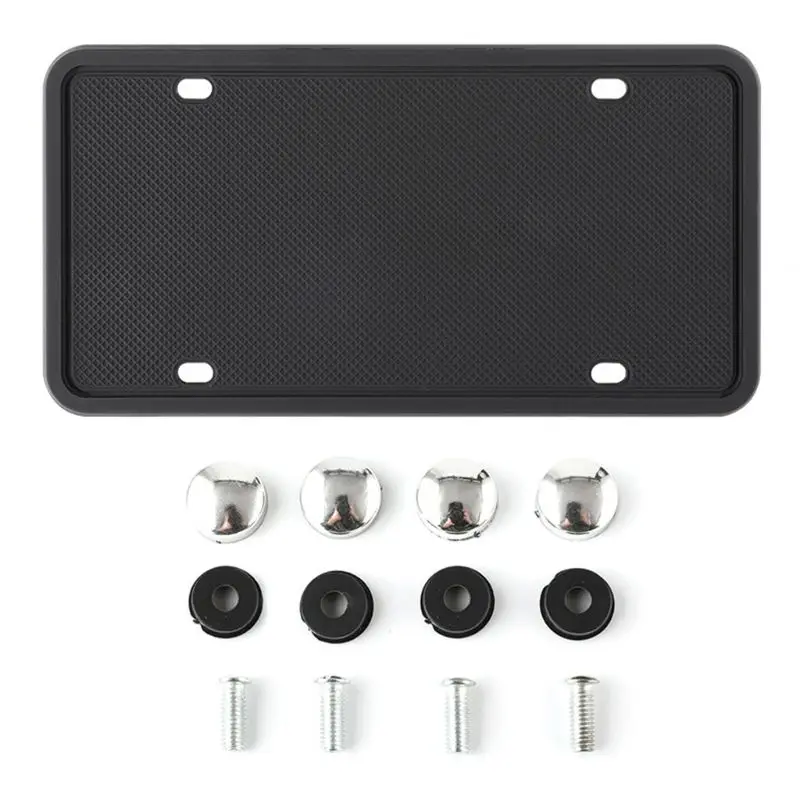 Rattle-proof Rust-proof Silicone License Plate Frame Car Modification Weatherproof with Screw High-grade Sturdy Durable Auto
Rattle-proof Rust-proof Silicone License Plate Frame Car Modification Weatherproof with Screw High-grade Sturdy Durable Auto