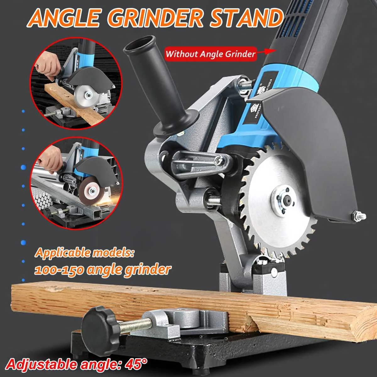 Angle Grinder Bracket Holder Angle Grinder Stand Support for 100-150 Cutter Angle Grinder Cast Iron Base Power Tool Accessory
Angle Grinder Bracket Holder Angle Grinder Stand Support for 100-150 Cutter Angle Grinder Cast Iron Base Power Tool Accessory