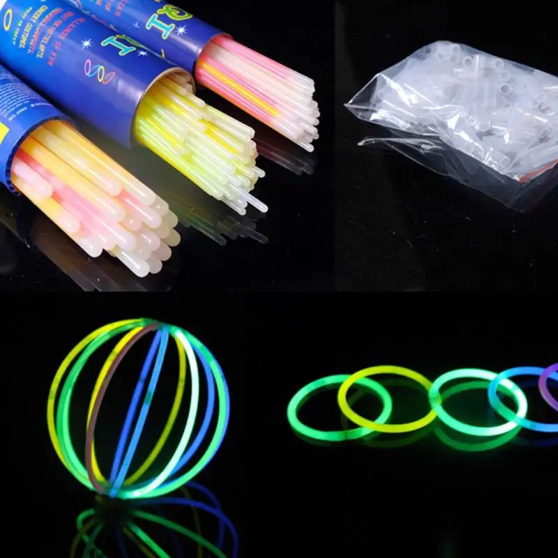 

100 disposable glow sticks, concert colorful glow sticks, children's luminous br Q6PD