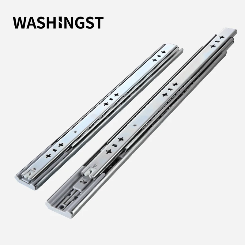 Heavy Duty Soft Close Full Extension Drawer Slide Rail 12-30 Inch Ball Bearing buffer rail Three Sections
Heavy Duty Soft Close Full Extension Drawer Slide Rail 12-30 Inch Ball Bearing buffer rail Three Sections