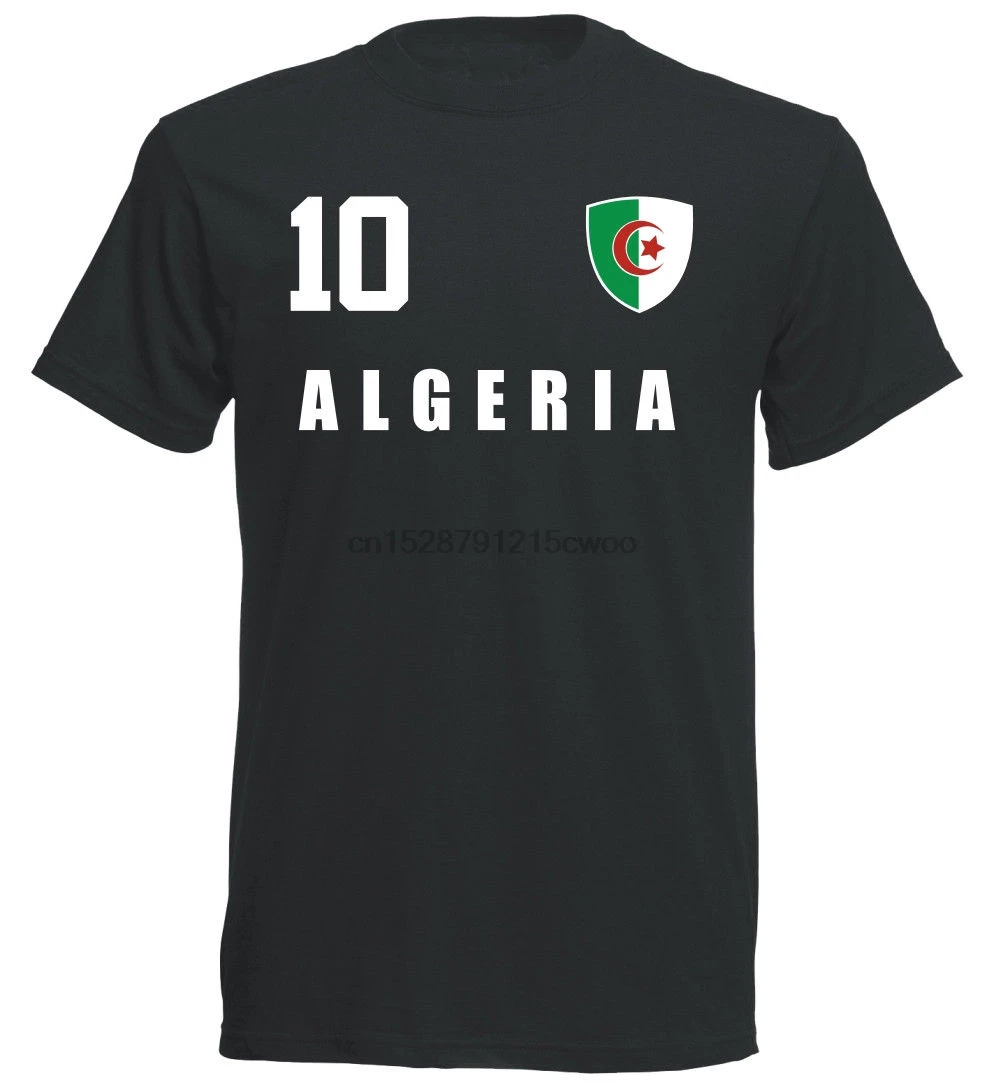 Hot Sale Summer Style Algeria T Shirt Jersey Style Footballer Number All 10 Sporter Funny Tee Shirt Adults Casual Tee Shirt 
Hot Sale Summer Style Algeria T Shirt Jersey Style Footballer Number All 10 Sporter Funny Tee Shirt Adults Casual Tee Shirt