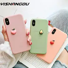 YISAHNGOU чехол для телефона ярких цветов с 3D фруктами для iPhone XR XS Max X 6S 7 8 Plus для huawei P30 20 mate 20 мягкий чехол из ТПУ(China)