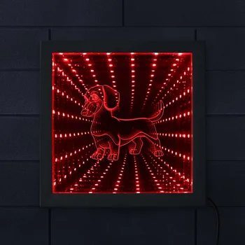Wiener-Dog 3D LED Tunnel Lamp Infinity Mirror Night Light Mesmerizing Illusion Dachshund Sausage Photo Wood Frame luminaria
Wiener-Dog 3D LED Tunnel Lamp Infinity Mirror Night Light Mesmerizing Illusion Dachshund Sausage Photo Wood Frame luminaria
