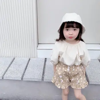 2020 new girls shirt cotton linen summer short sleeve fashion girls blouse 1-6 years HV13 
2020 new girls shirt cotton linen summer short sleeve fashion girls blouse 1-6 years HV13