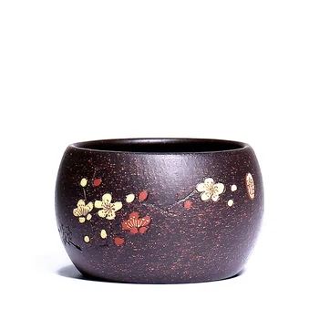 Ancient Yue Tang Yixing Manual Yixing Sip Tea Cup Plum Blossom Coloured Drawing Or Pattern Drink Tea Small Glass Black Blood 
Ancient Yue Tang Yixing Manual Yixing Sip Tea Cup Plum Blossom Coloured Drawing Or Pattern Drink Tea Small Glass Black Blood