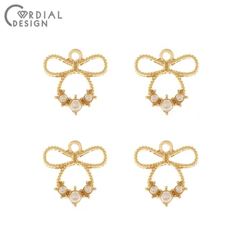 Cordial Design 100Pcs 17*17MM Jewelry Accessories/Charms/Imitation Pearl/Bowknot Shape/Earring Findings/Hand Made/DIY Pendant
Cordial Design 100Pcs 17*17MM Jewelry Accessories/Charms/Imitation Pearl/Bowknot Shape/Earring Findings/Hand Made/DIY Pendant