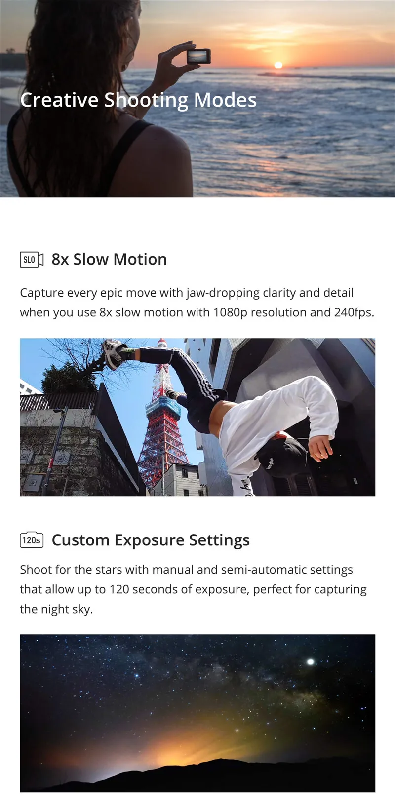 DJI Osmo Action Waterproof Sports Camera combo DJI Original Dual Screens 4K HDR Videostabilized 8xSlow Motion UHD Image In Stock DJI Osmo Action Waterproof Sports Camera combo DJI Original Dual Screens 4K HDR Videostabilized 8xSlow Motion UHD Image In Stock