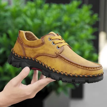 Men Genuine Leather Outdoor Sport Hiking Shoes Male Trekking Climbing Mountain Camping Walking Zapatos 
Men Genuine Leather Outdoor Sport Hiking Shoes Male Trekking Climbing Mountain Camping Walking Zapatos