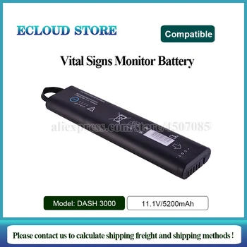 Compatible Battery for GE DASH 3000/DASH 4000/DASH 5000 Monitor Battery SM201-6 LI-ION Battery
Compatible Battery for GE DASH 3000/DASH 4000/DASH 5000 Monitor Battery SM201-6 LI-ION Battery