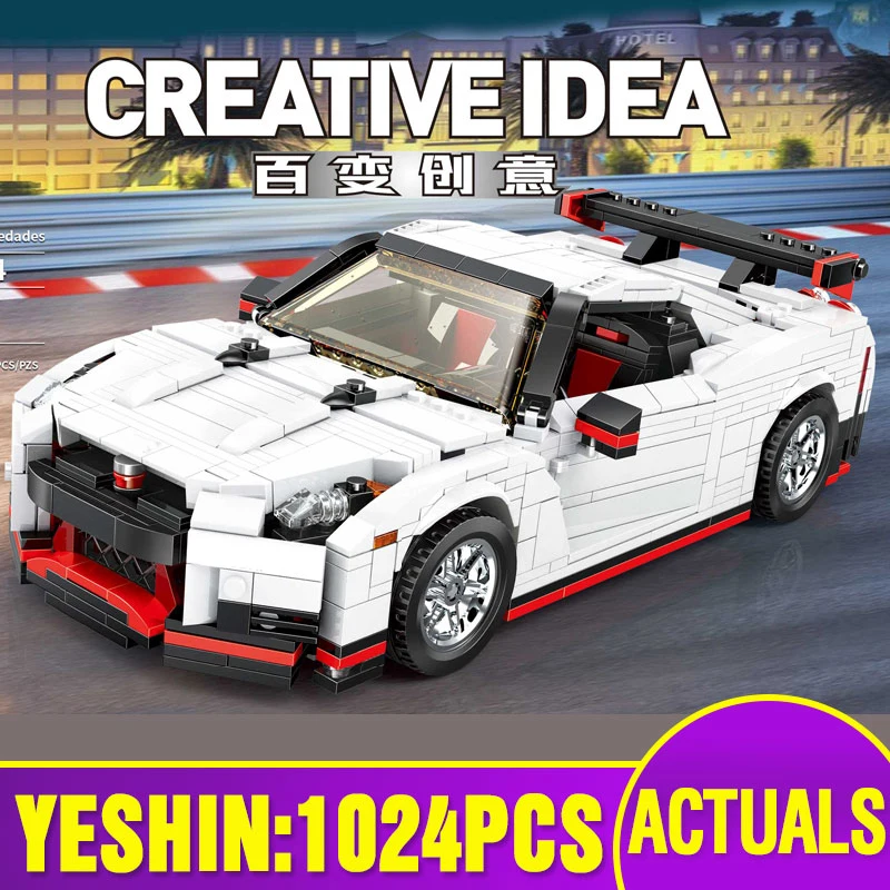 Yeshin 13104 Creator Idea Technic Cars The GTR Speed Racing Car Set Cars legoing Building Blocks Bricks Toys Kids Christmas Gift
Yeshin 13104 Creator Idea Technic Cars The GTR Speed Racing Car Set Cars legoing Building Blocks Bricks Toys Kids Christmas Gift