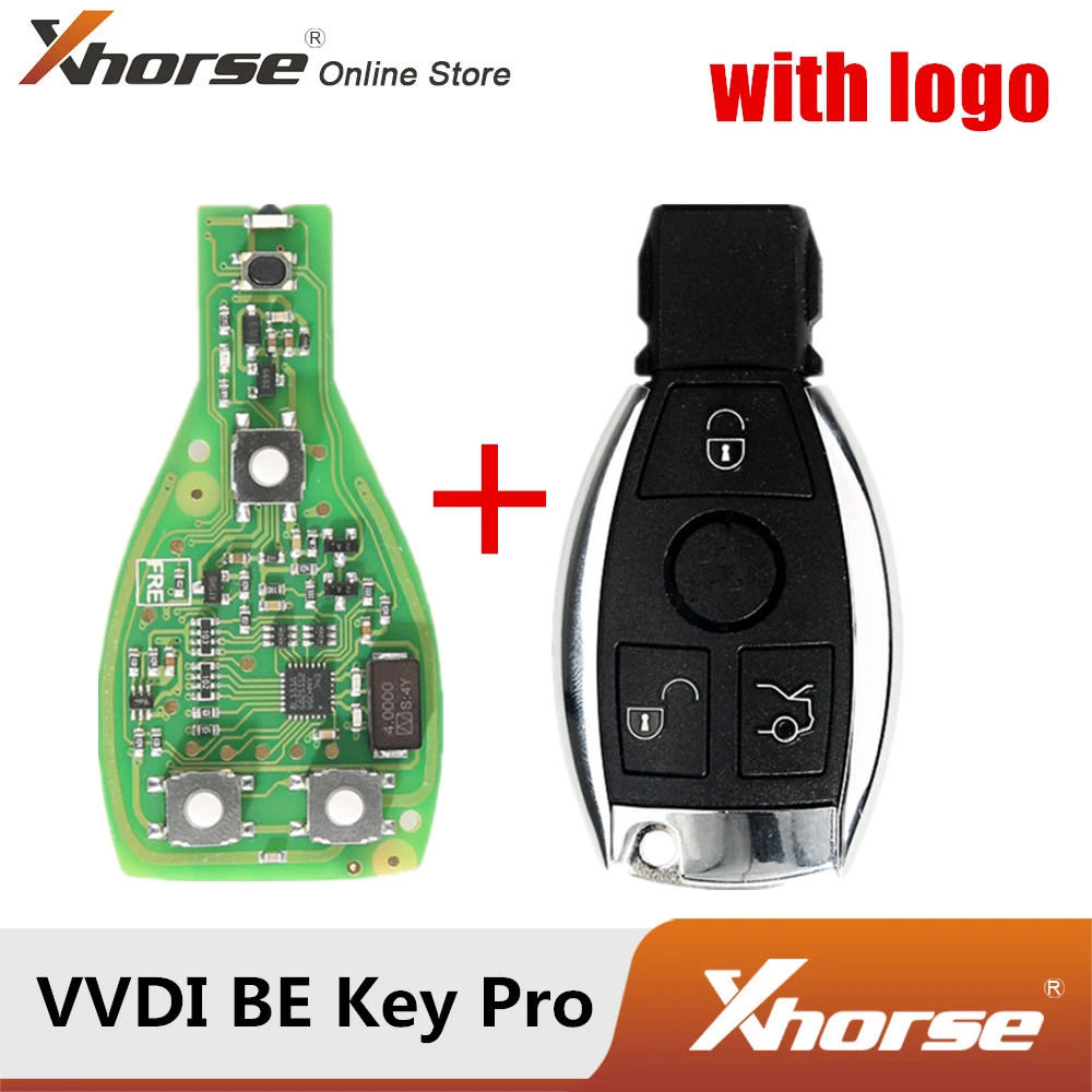 Xhorse VVDI быть Pro улучшенная версия со смарт ключ оболочки 4 кнопки для Benz с логотипом