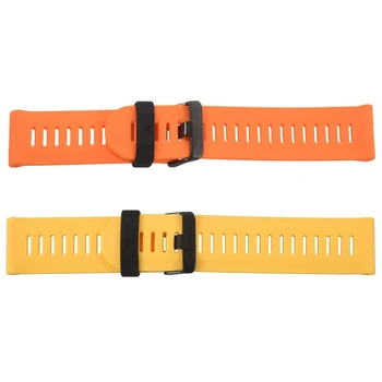 2Pc for Garmin Fenix 3 HR Soft Silicone Strap Replacement Wrist Watch Band+Tool Kits Orange & Yellow
2Pc for Garmin Fenix 3 HR Soft Silicone Strap Replacement Wrist Watch Band+Tool Kits Orange & Yellow