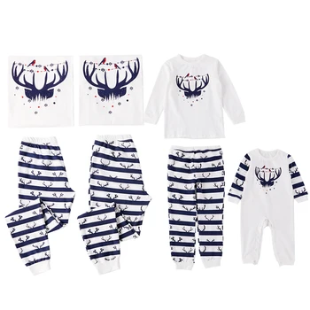 PatPat Cute Deer Print Striped Christmas Pajamas Family Matching Elastic Waistband Winter Cotton Leisure 
PatPat Cute Deer Print Striped Christmas Pajamas Family Matching Elastic Waistband Winter Cotton Leisure