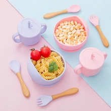 Baby Silicone Bowl Tableware Strong Sucker Bowl Straw cup fork Spoon Cartoon Shape Children Feeding Set BPA Free
Baby Silicone Bowl Tableware Strong Sucker Bowl Straw cup fork Spoon Cartoon Shape Children Feeding Set BPA Free