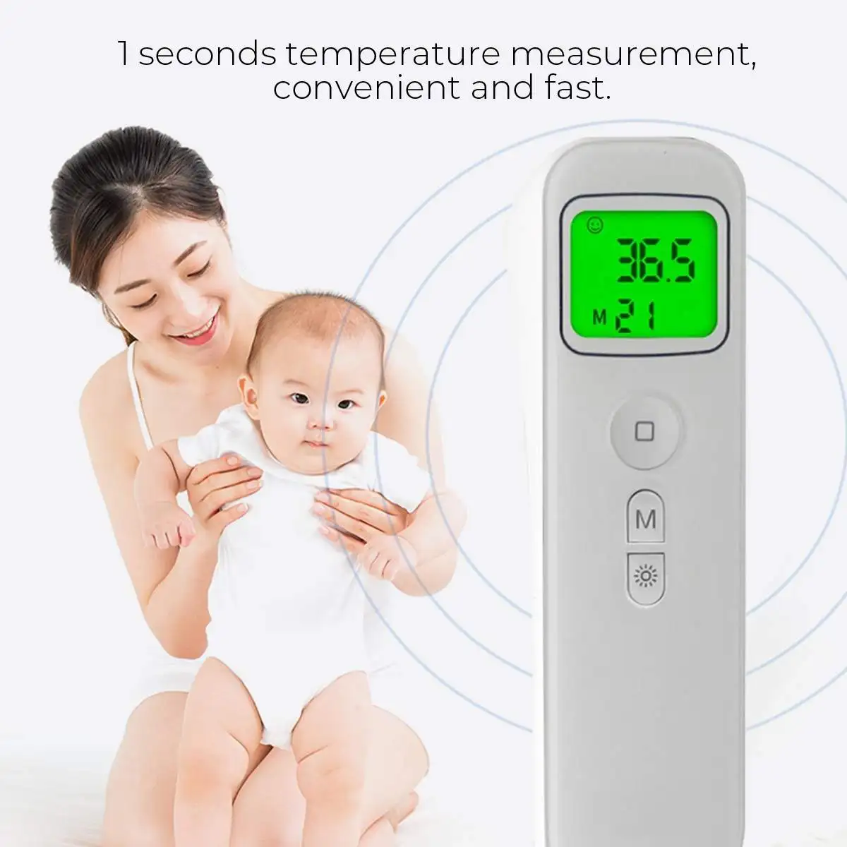 Digital Thermometer Non-Contact Infrared Baby Adult Forehead Infrared Thermometer With Lcd Backlight Termometro Infravermelh
Digital Thermometer Non-Contact Infrared Baby Adult Forehead Infrared Thermometer With Lcd Backlight Termometro Infravermelh