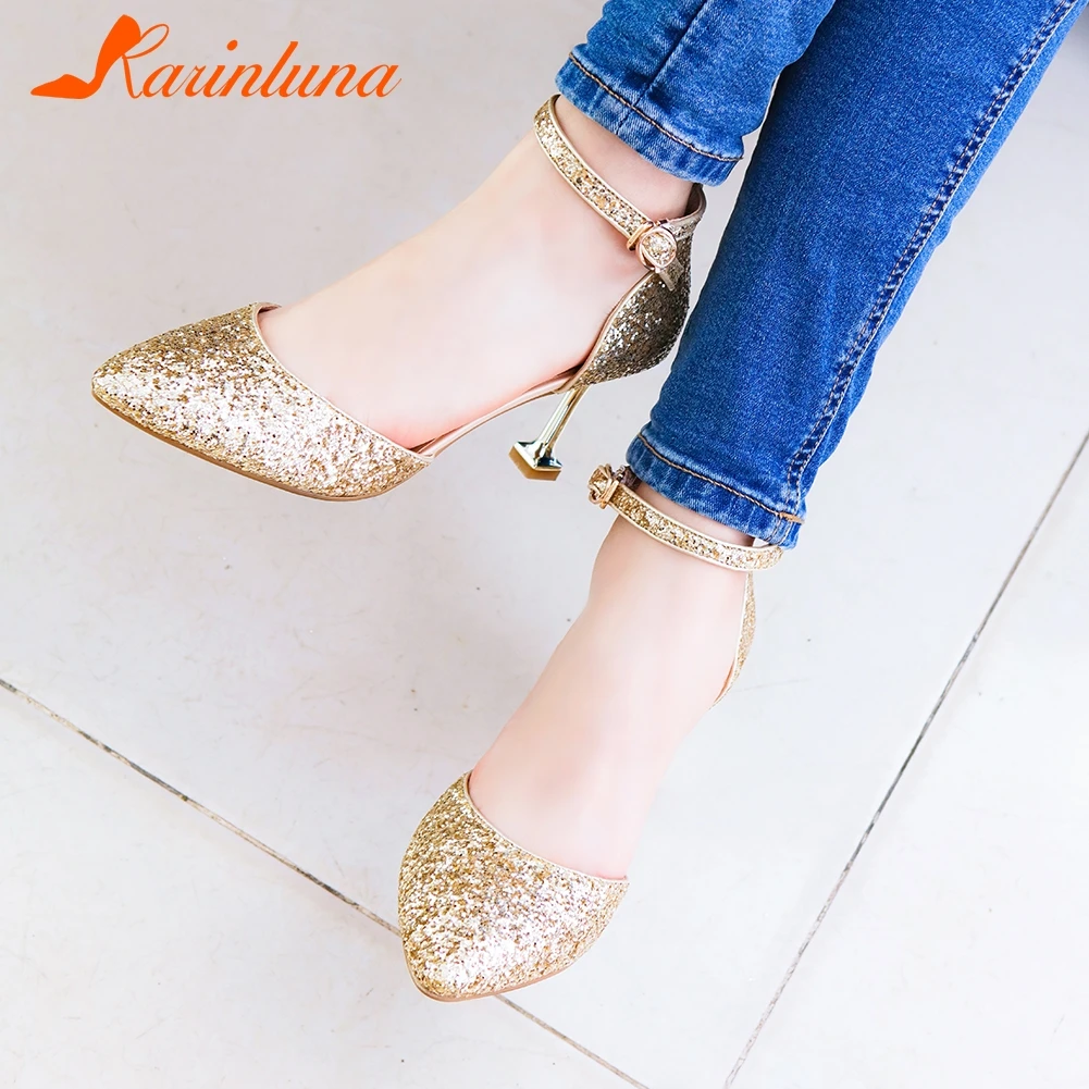 Karinluna New Arrivals 2020 Large Size 45 Thin High Heels Summer Sandals Woman Shoes Buckle Strap Party Shoes Women Sandals
Karinluna New Arrivals 2020 Large Size 45 Thin High Heels Summer Sandals Woman Shoes Buckle Strap Party Shoes Women Sandals