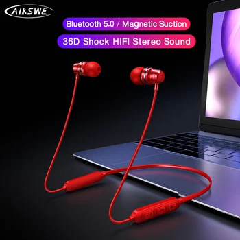 AIKSWE Bluetooth Wireless Headphones Sports Neckband Magnetic Earphones Stereo Headset Hands-Free With Microphone For Running
AIKSWE Bluetooth Wireless Headphones Sports Neckband Magnetic Earphones Stereo Headset Hands-Free With Microphone For Running
