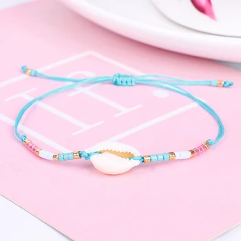 12 Colors Handmade Rope Bracelet Shell Small Bead Thin Bracelets For Women Summer Jewelry 2580
12 Colors Handmade Rope Bracelet Shell Small Bead Thin Bracelets For Women Summer Jewelry 2580