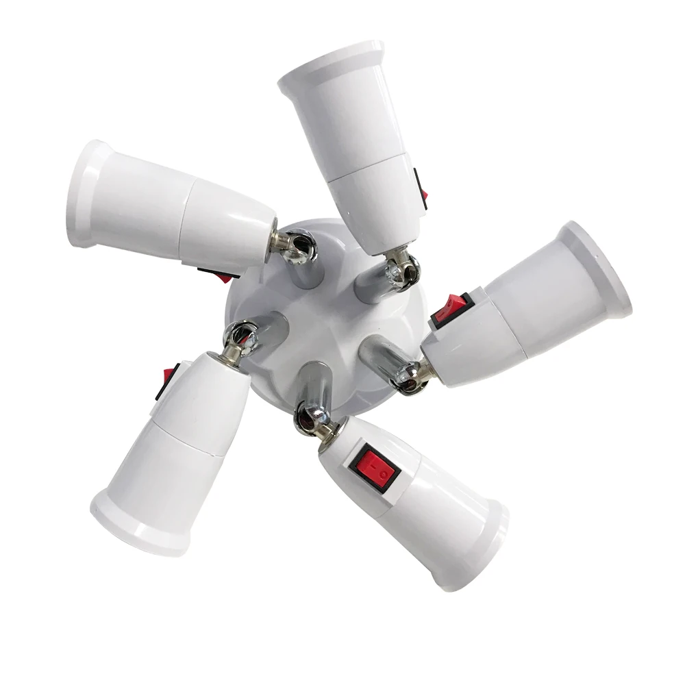 3 In1 Adjustable E27 Splitter 3/4/5 Heads Lamp Base Extended LED Light Bulbs Socket Splitter Holder Adapter Converter Socket
3 In1 Adjustable E27 Splitter 3/4/5 Heads Lamp Base Extended LED Light Bulbs Socket Splitter Holder Adapter Converter Socket